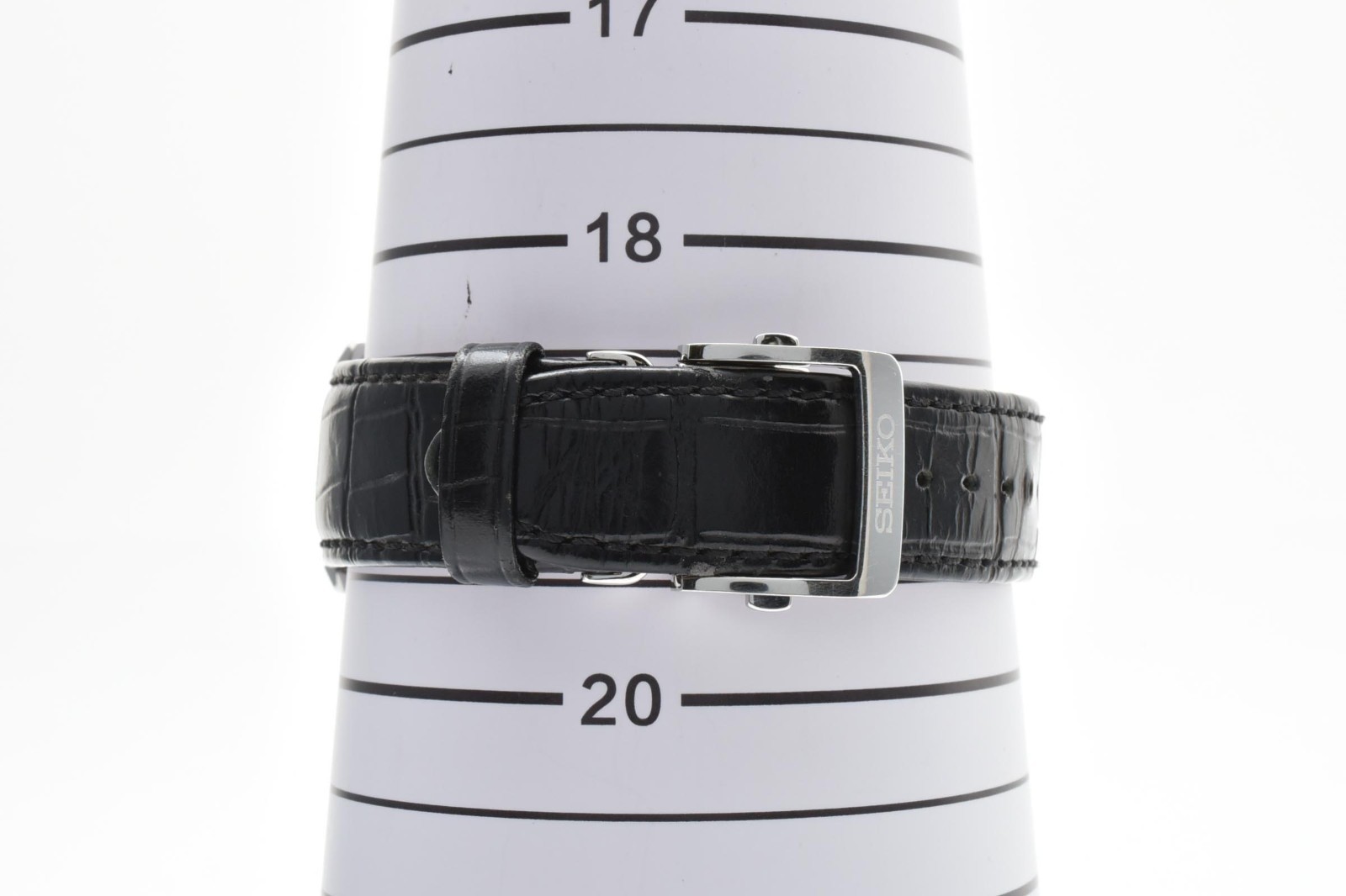 [NEAR MINT] SEIKO Mechanical 6R15-00C0 38mm Black Automatic Men’s Watch From JPN