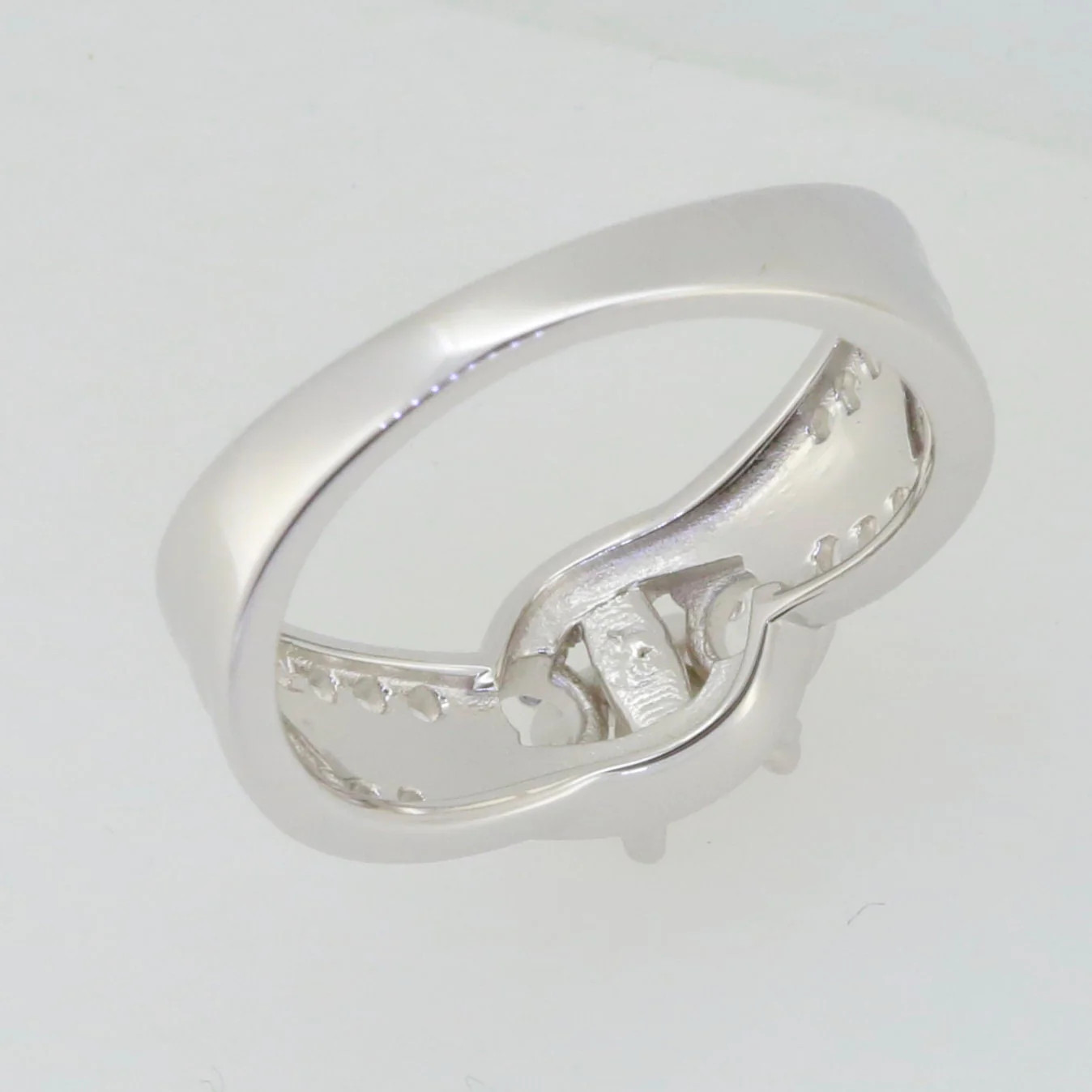 Sterling Silver Semi Mount Setting Round 5x5mm 4x4mm 3 Stones Ring Accent Ring