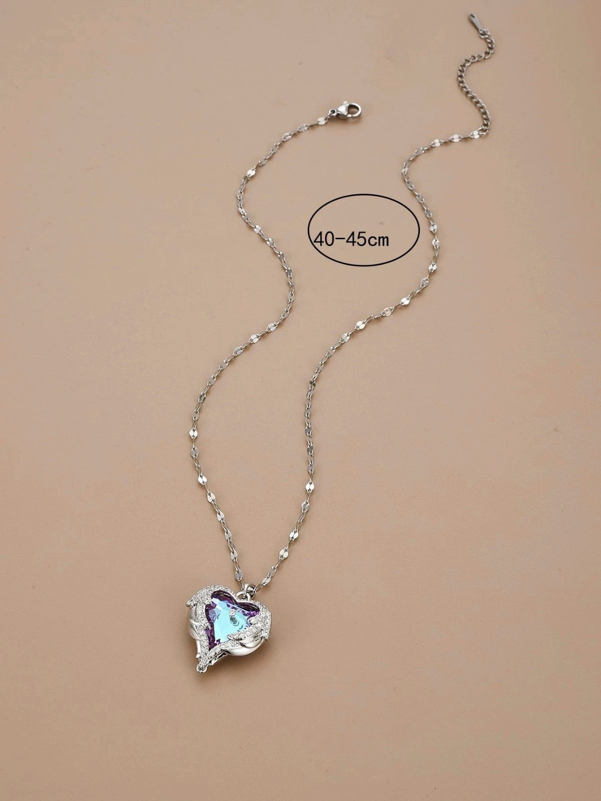 Heart Necklaces Love Gifts For Girls Angel Wings Pendant Chain for Women Mystic