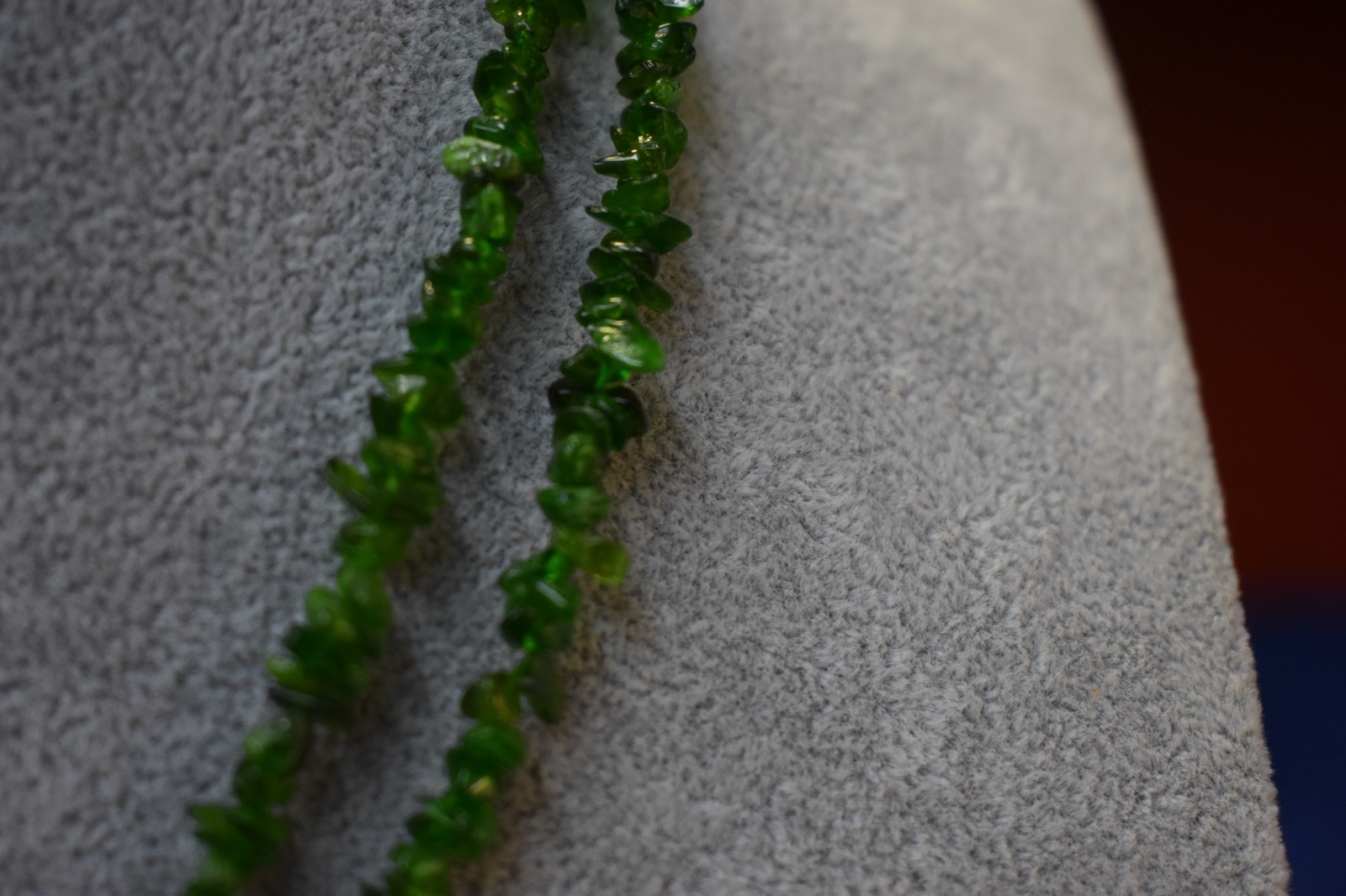 Russian Diopside Gemstone Necklace Endless Strand 33 Inches Really Nice New