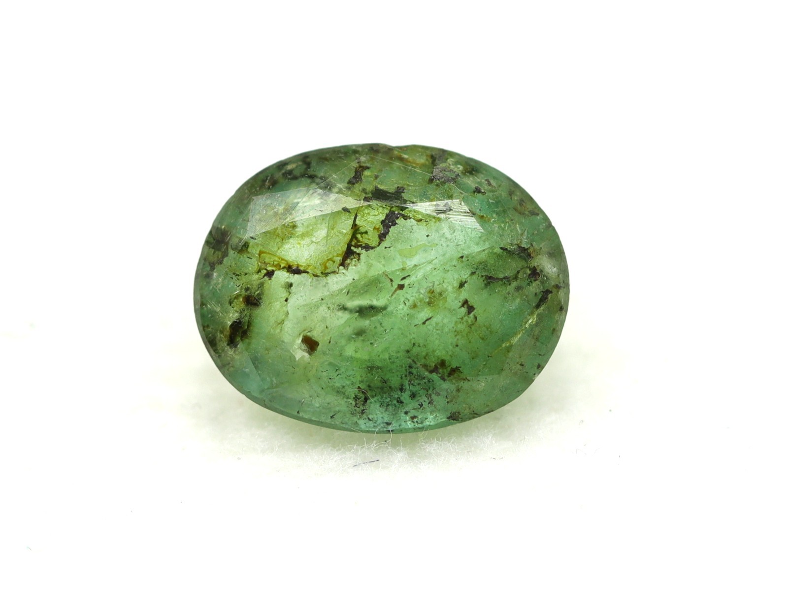 1.60 Ct Natural Green Emerald Untreated Oval Cut 9×7 mm Brazil Loose Gemstone