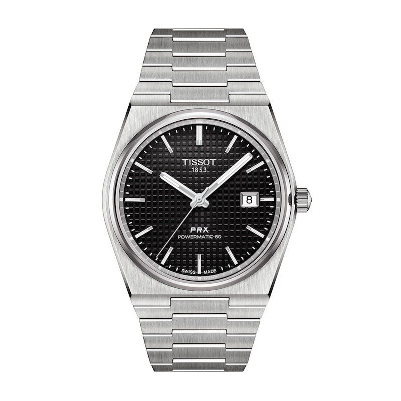 Tissot PRX Powermatic 80 – Black Face – New With Extra Leather Band