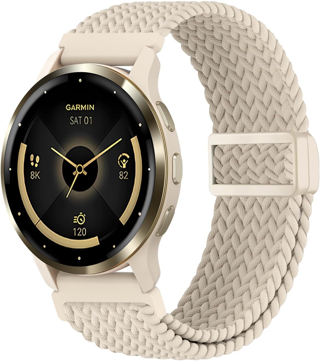 18Mm Magnetic Braided Nylon Band Compatible with Garmin Venu 3S/Venu 4