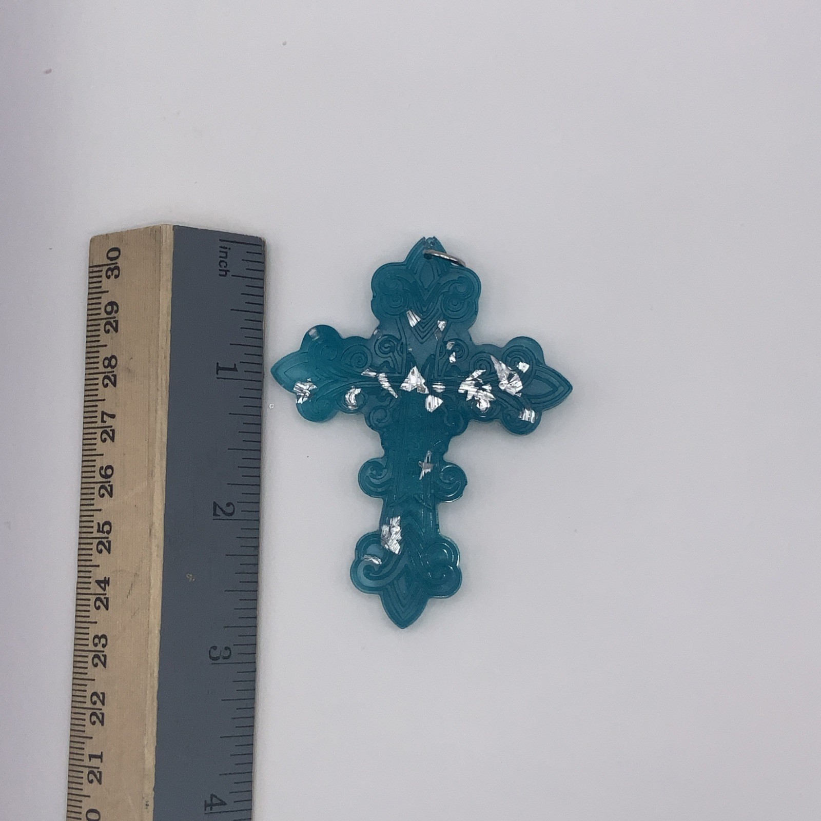 House Of David Handmade Cross Necklace Crystal Ice