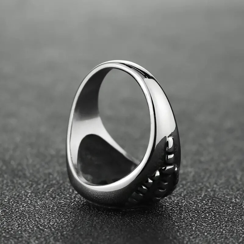 Eagle Claw Pentagram Hallow Ring Silver-tone Size 9 New Free Ship 7780