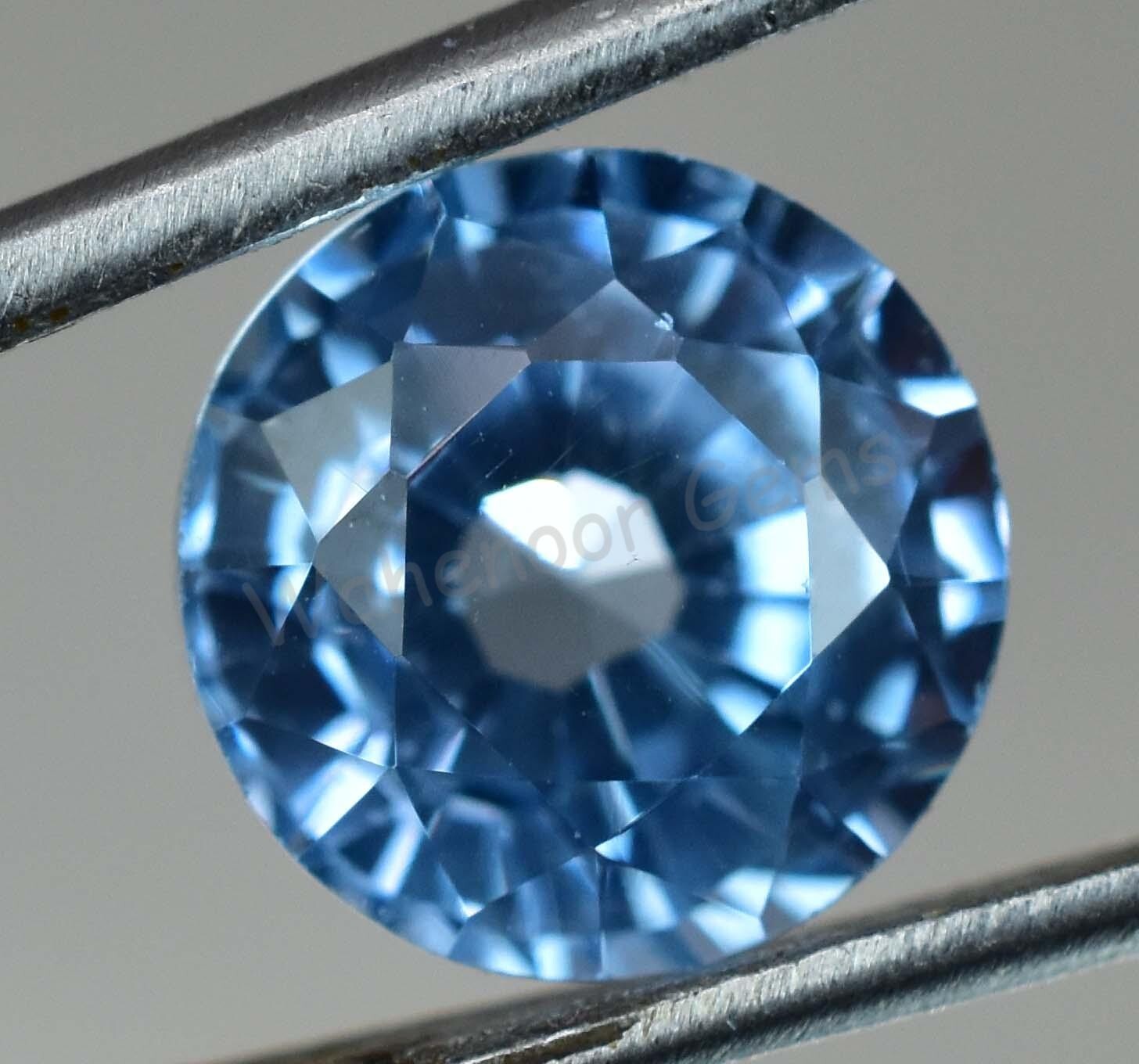 9.05 Ct Natural Blue Aquamarine Round Certified Stunning Loose Gemstone