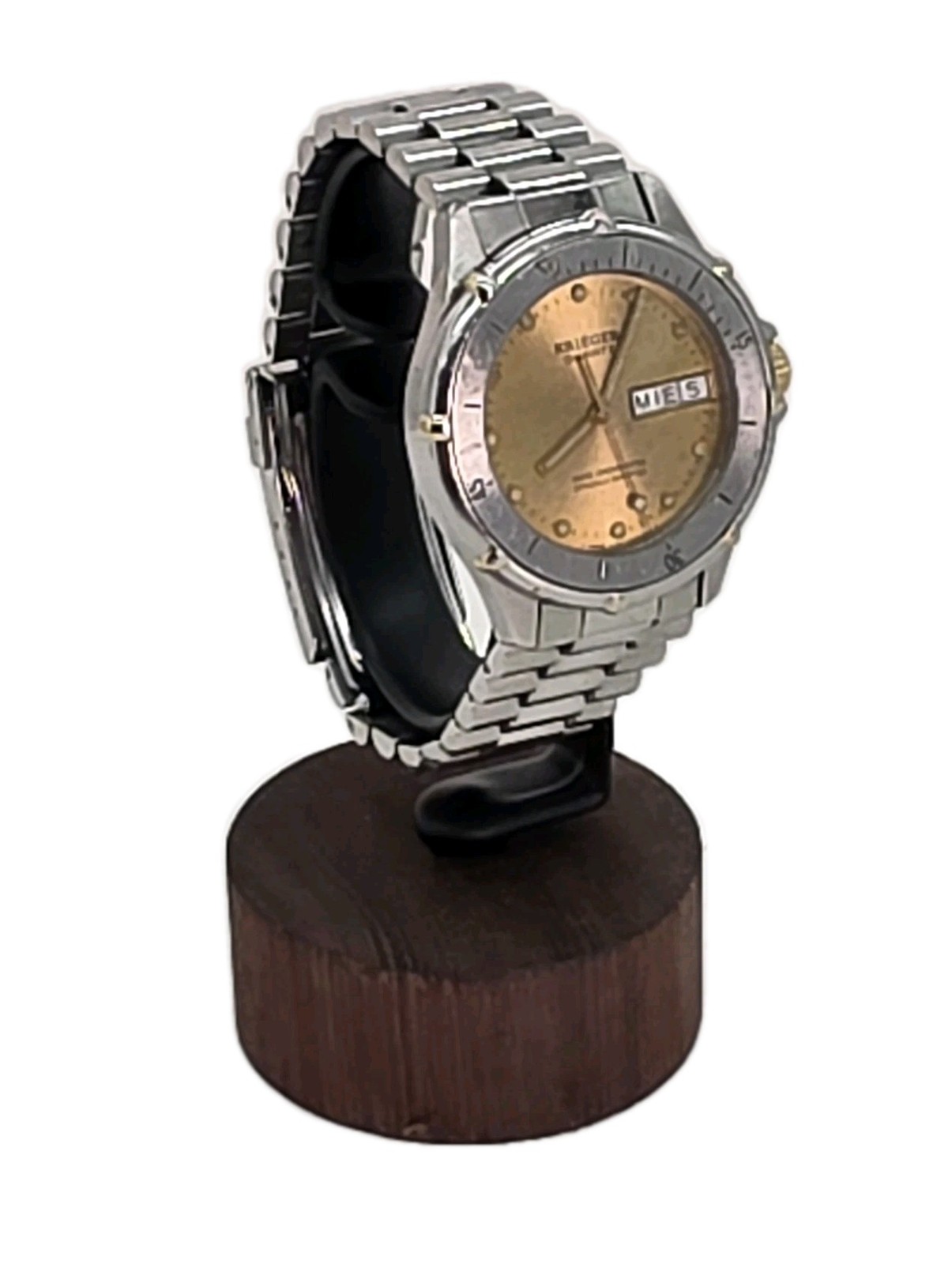 Krieger M882 Watch Stainless Steel Certified Swiss Chronometer Day Date New Batt