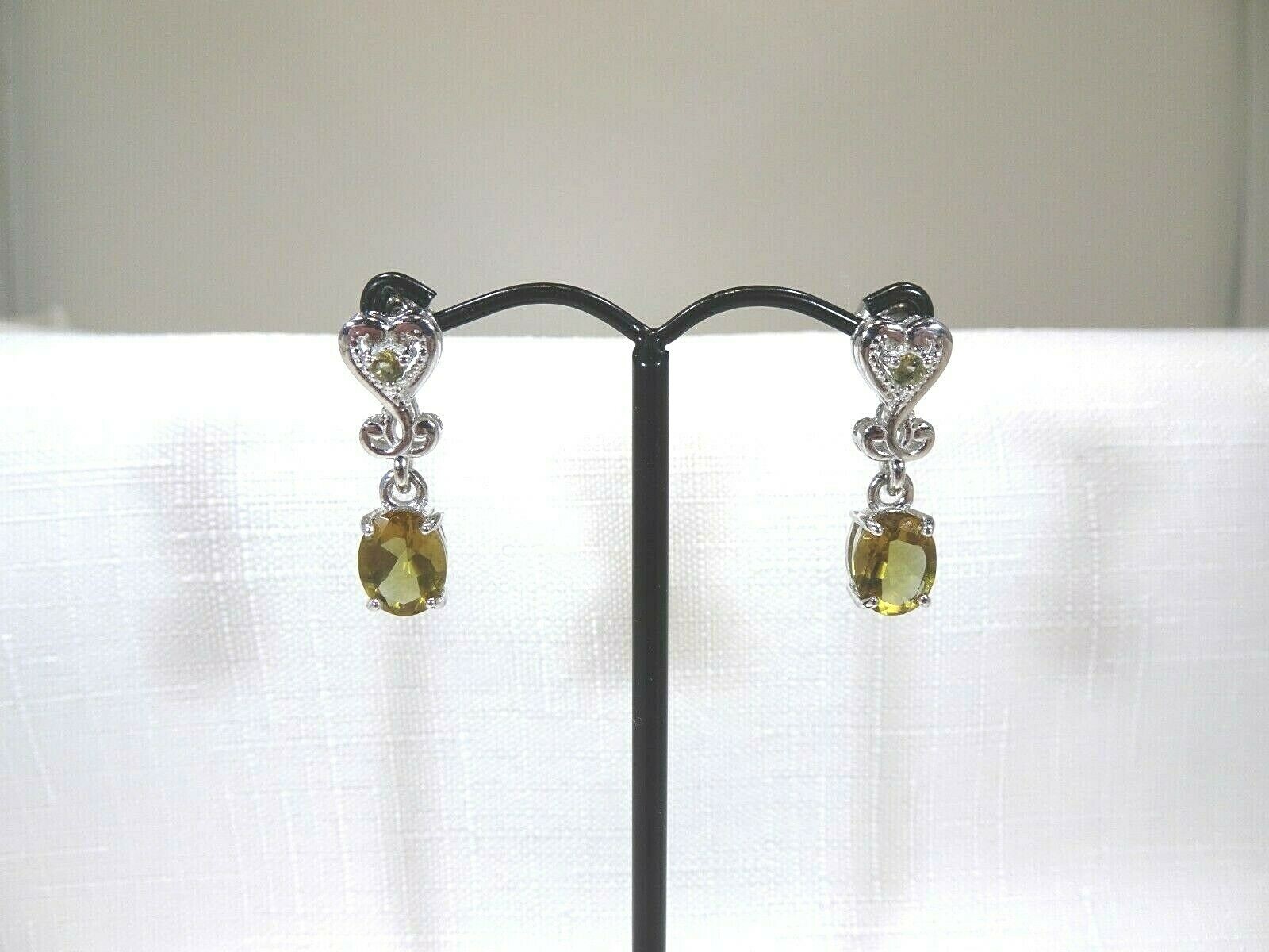 3.56 ct Colour Change Diaspore Sterling Silver Victorian Style Post Earrings