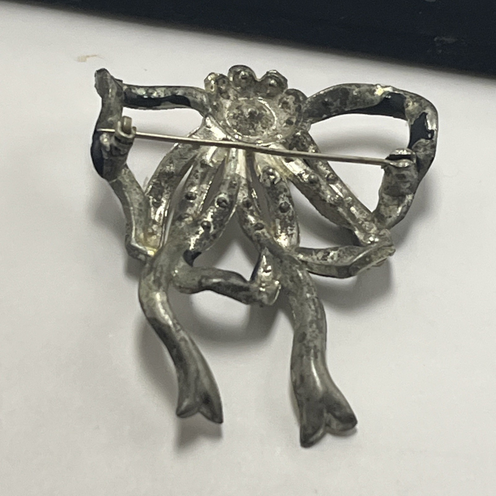 Vintage Marcel Boucher Bow Knot Brooch, See Photos, RARE ART DECO COLLECTIBLE!