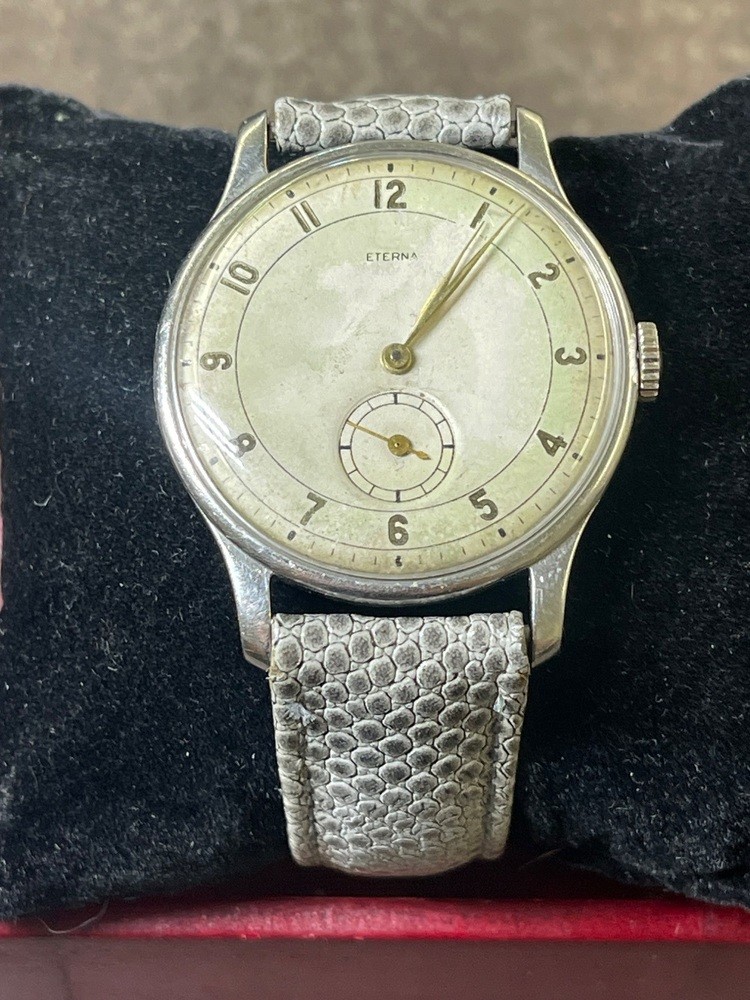 Eterna 1020 Subdial 1941’s Hand-Wind Patina Vintage 35mm 18mm lugs