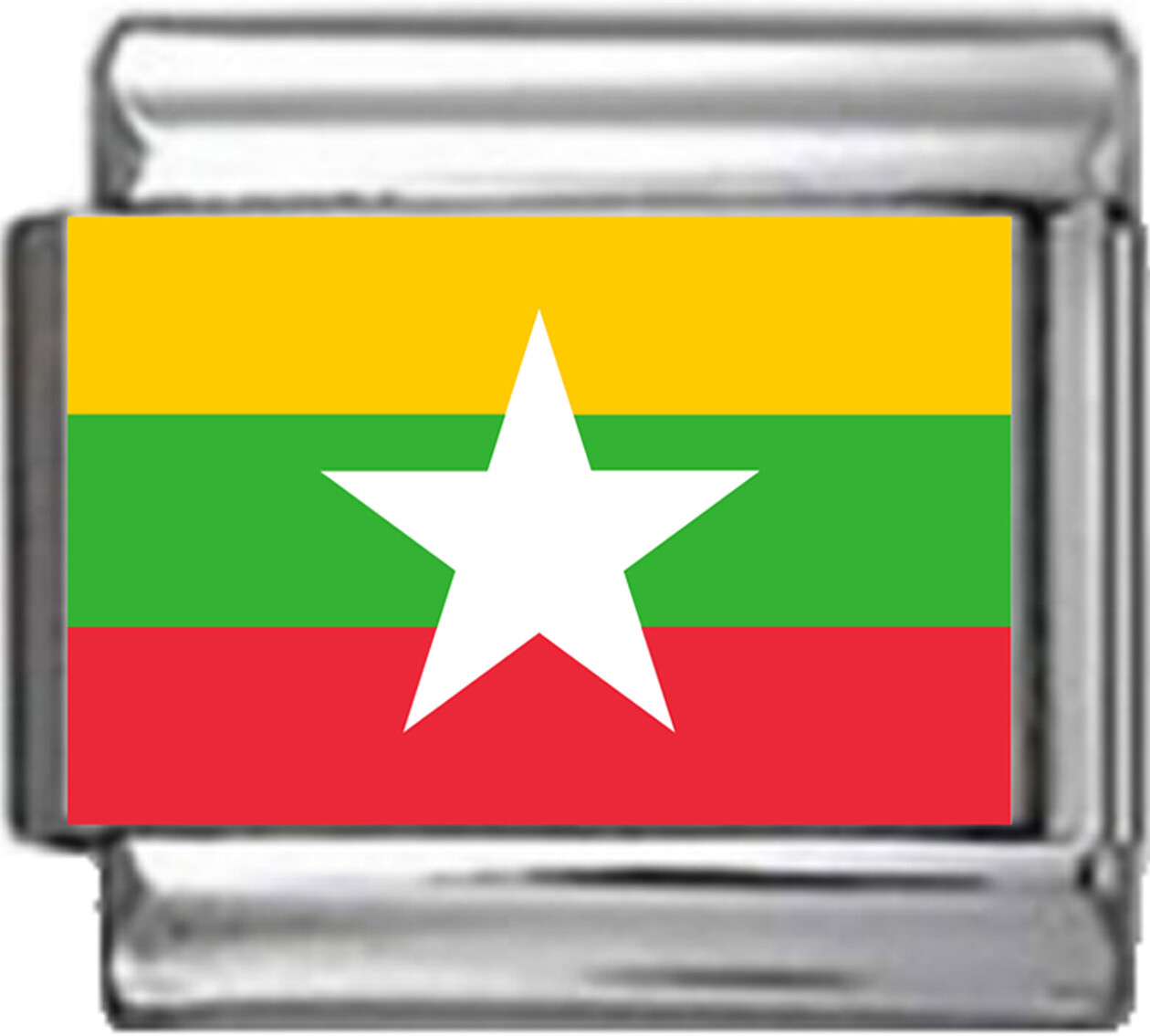 MYANMAR Burma FLAG Photo Italian 9mm Charm PC232 Fits Traditional Classic
