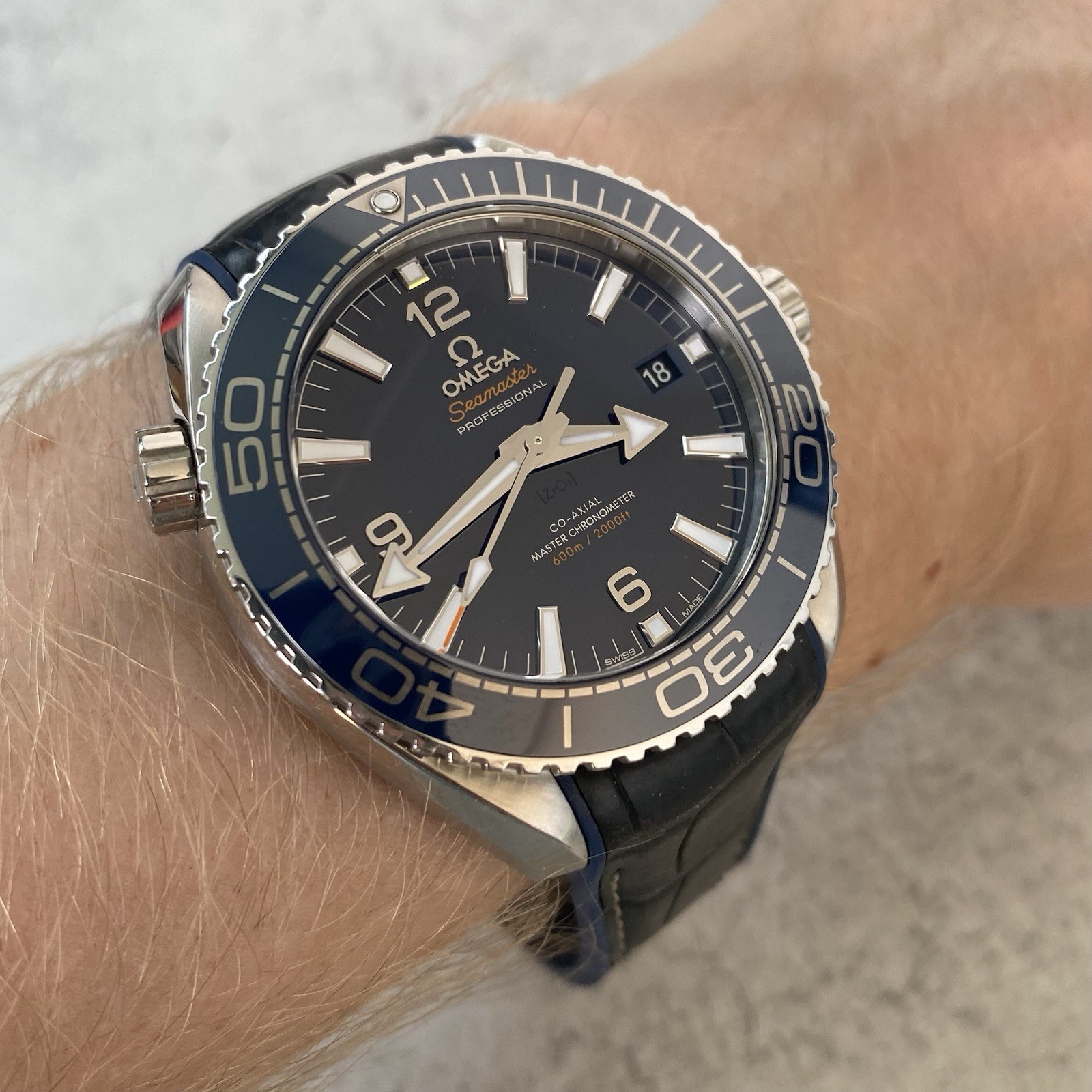 Omega Seamaster Planet Ocean Automatic Co-Axial Quickset Date-Full Set -2018-LIV