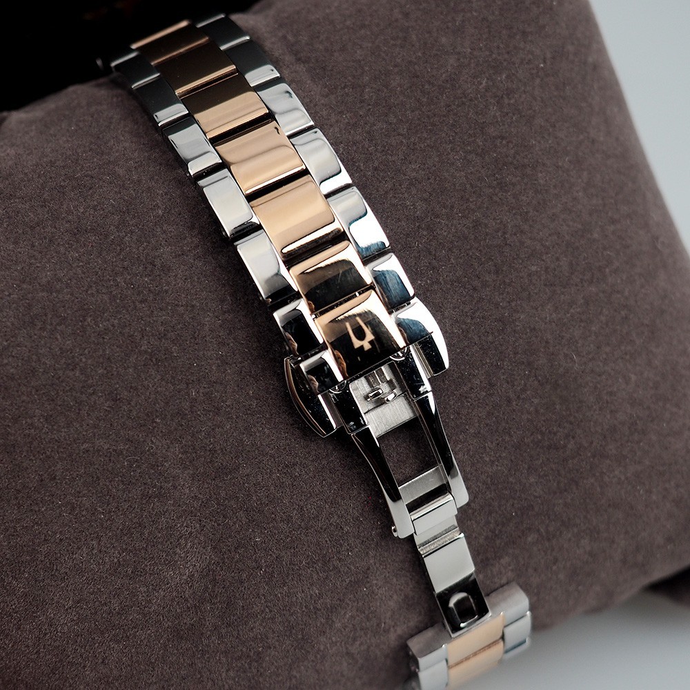 Bulova Surveyor 98P207 Diamond Mother of Pearl Dial Women’s Quartz Watch 31MM