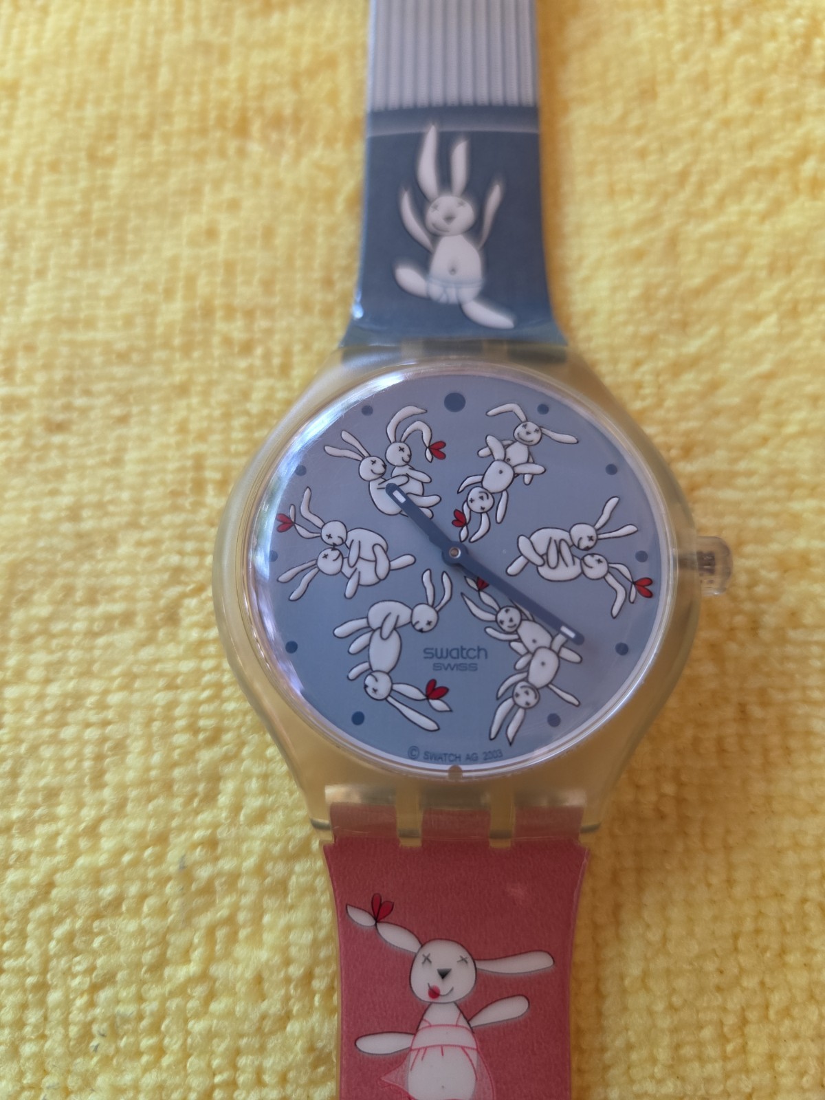 Vintage Swatch Touch Game BUNNYSUTRA 41mm Watch Rabbits Sex Kama Sutra 2004 8″