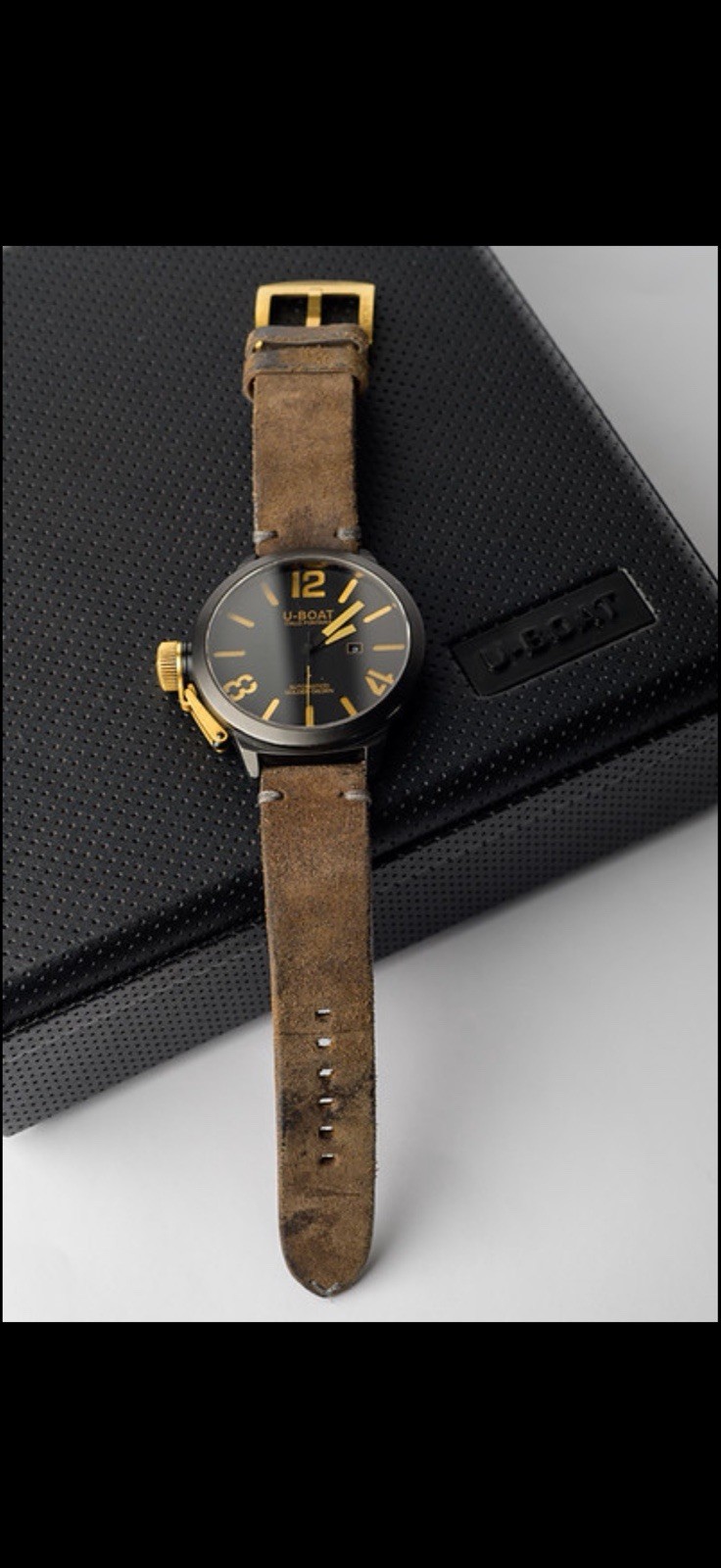U-Boat Italo Fontana Golden Crown Ref. 1215 53 mm Ltd. 71/300 Full set