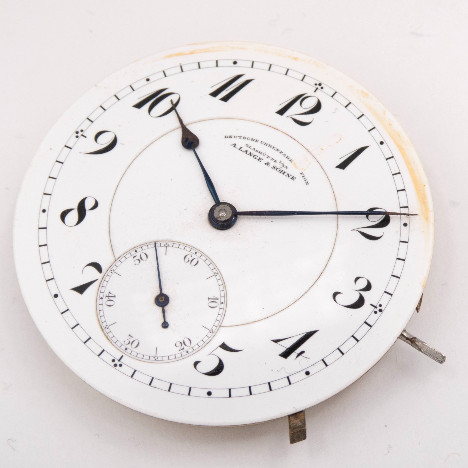 A. Lange & Sohne Glashütte 43.7 x 7.9 mm Lever-Set Antique Pocket Watch Movement