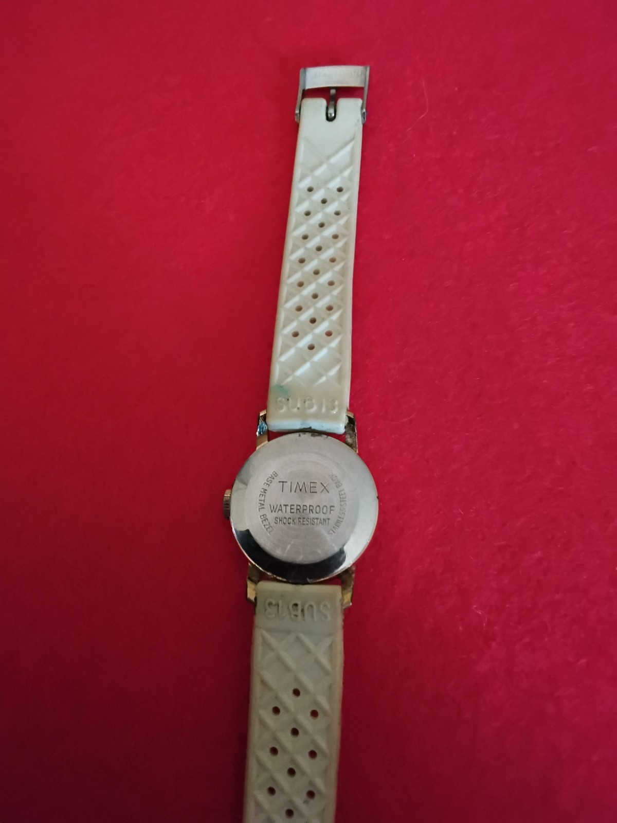 Timex Womens Mechanical Analog Watch White Dial Arabic Numerals White Strap