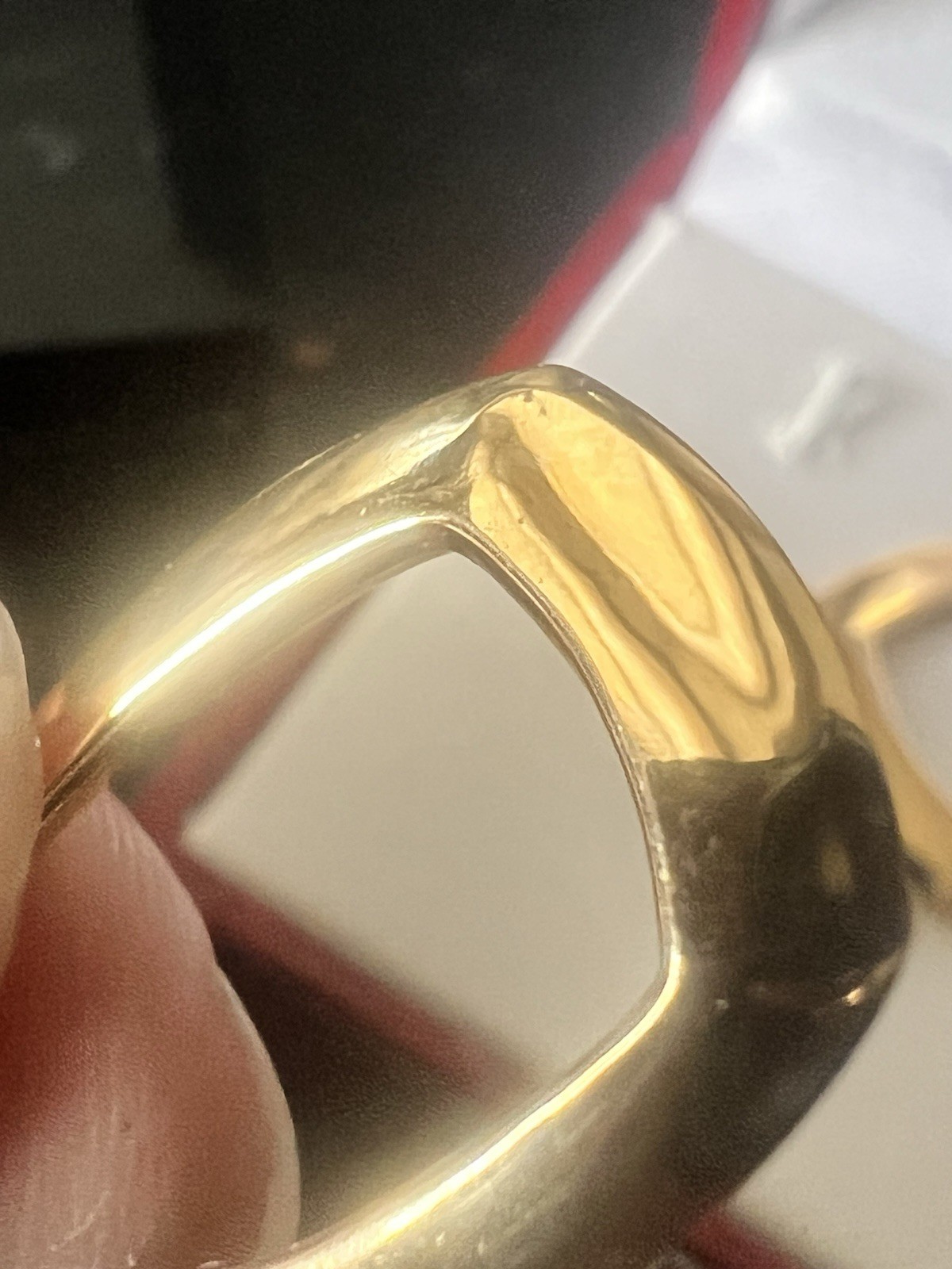 14K Gold Jacmel JCM Bolivia Hoop Style Drop Earrings AS IS