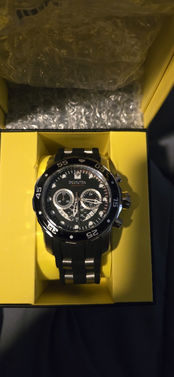 BRAND NEW! Invicta Pro Diver SCUBA Watch – 48mm. Steel, Black (6977)
