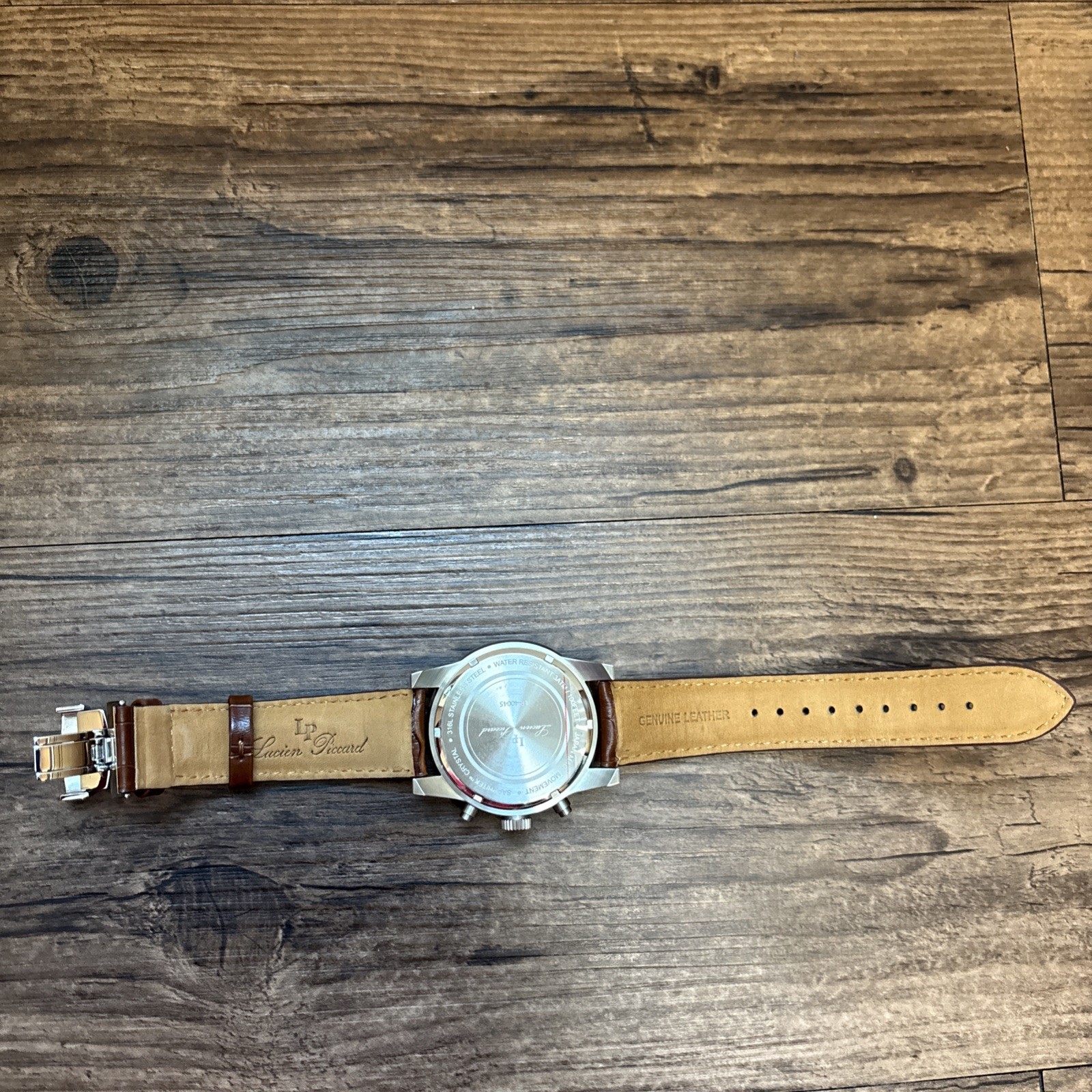 Lucien Piccard Cobalt Blue Tone Chronograph LP-40045 3ATM Watch
