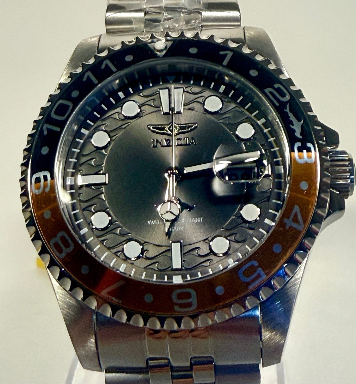 30621 Invicta Mens Pro Diver Charcoal Dial Stainless Steel 43mm Watch 100m PC32