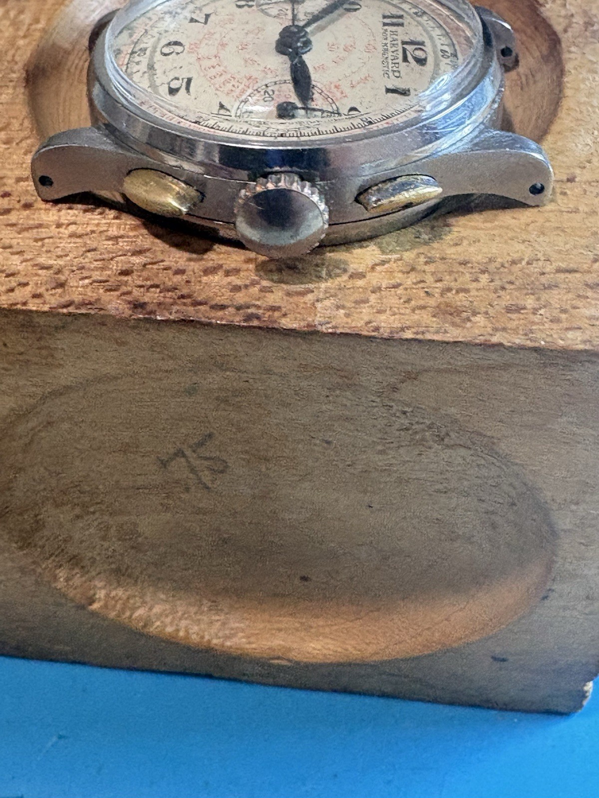 Harvard Valjoux 23vz Chronograph Watch 40-50s Vintage Rare Sleeper