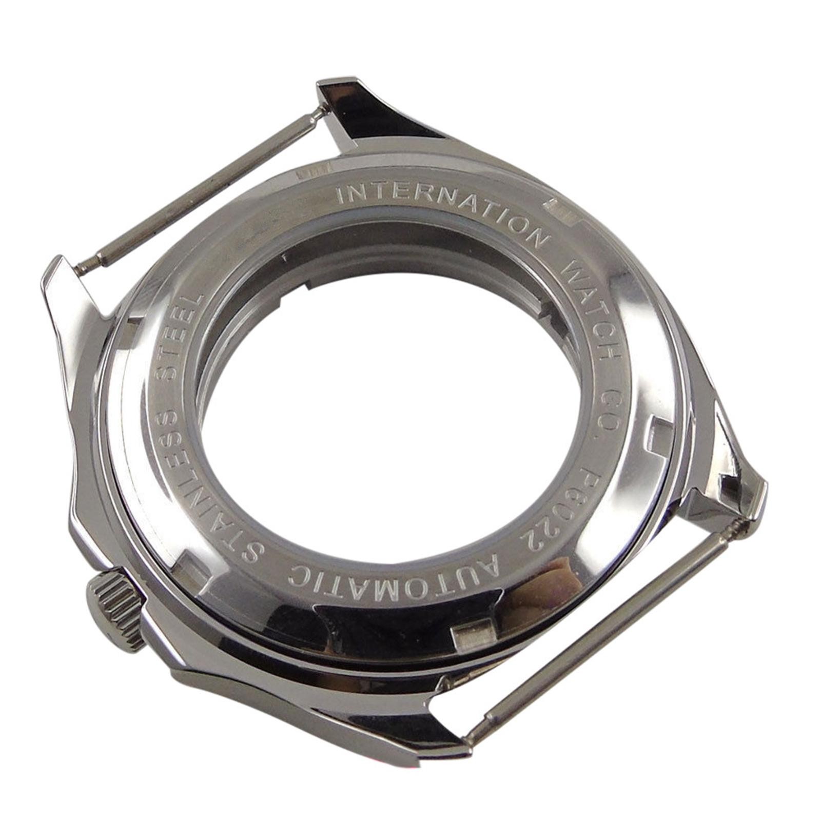 40mm Stainless Steel Sapphire Crystal Watch Case Replacement For ETA 2824 2836