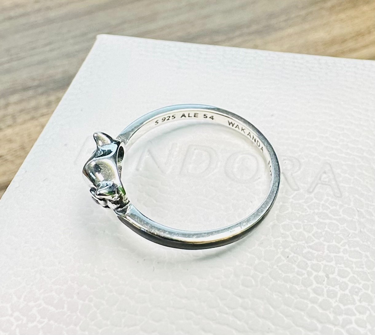 Pandora Black Panther Ring 194223C01 +FREE GIFT BOX +Polish cloth ~Choose Size
