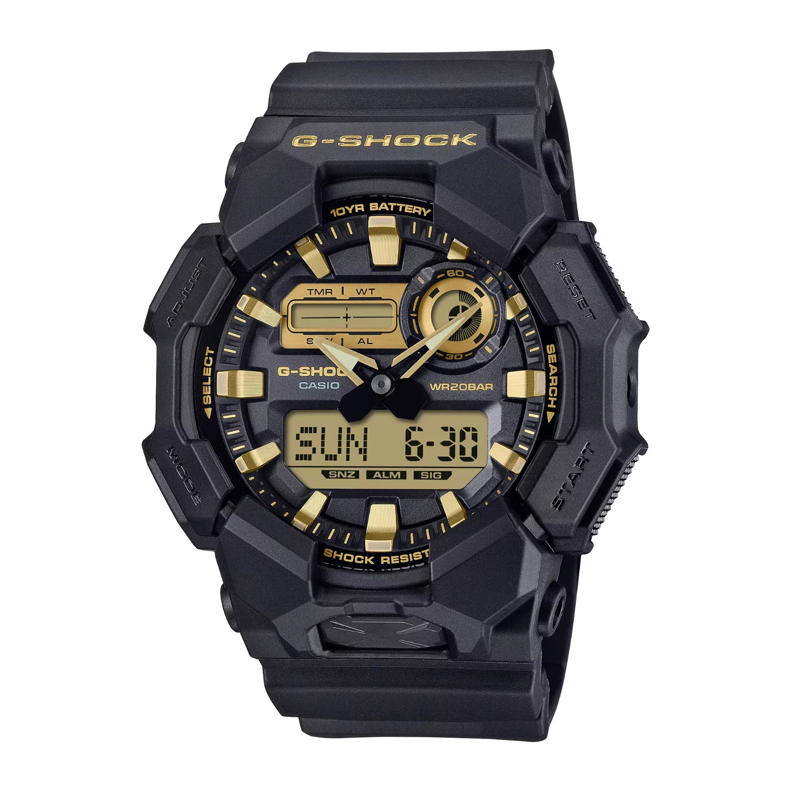 Casio G-Shock GA-010GB-1A9 Digital Men’s Watch Black Gold Analog-Digital 200M