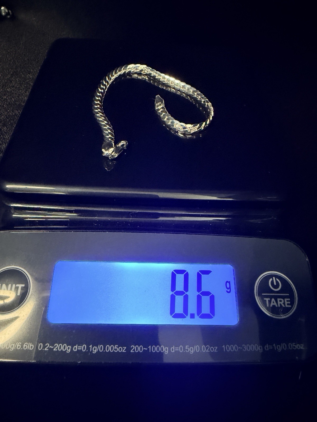 Miami Cuban 925 Stamped Silver Filled 8in 4.8MM Bracelet. 8.6g Brand new.