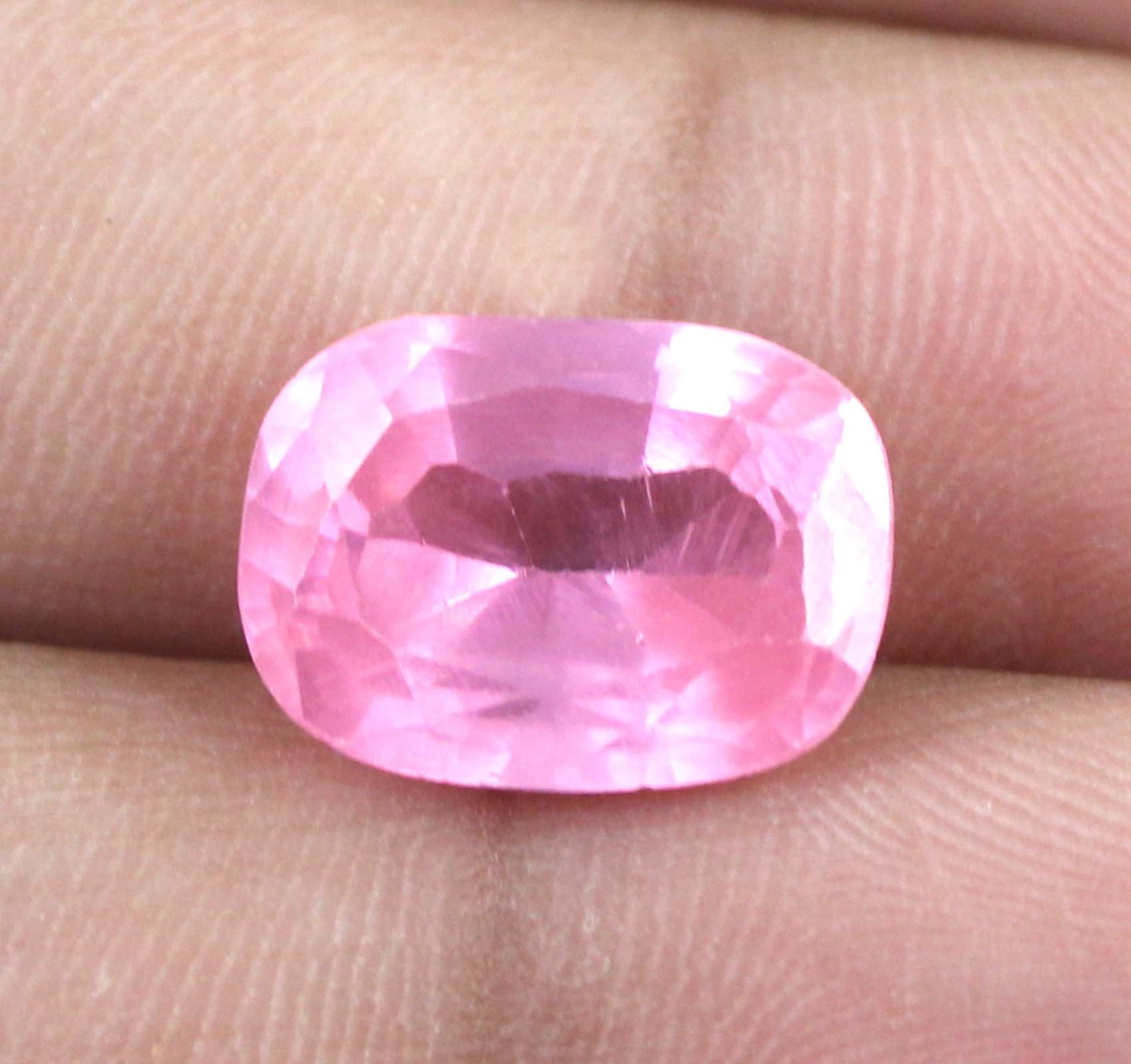 Srilankan Natural Pink Spinel 10.45 Ct/12 mm Cushion Gemstone Certified T36524
