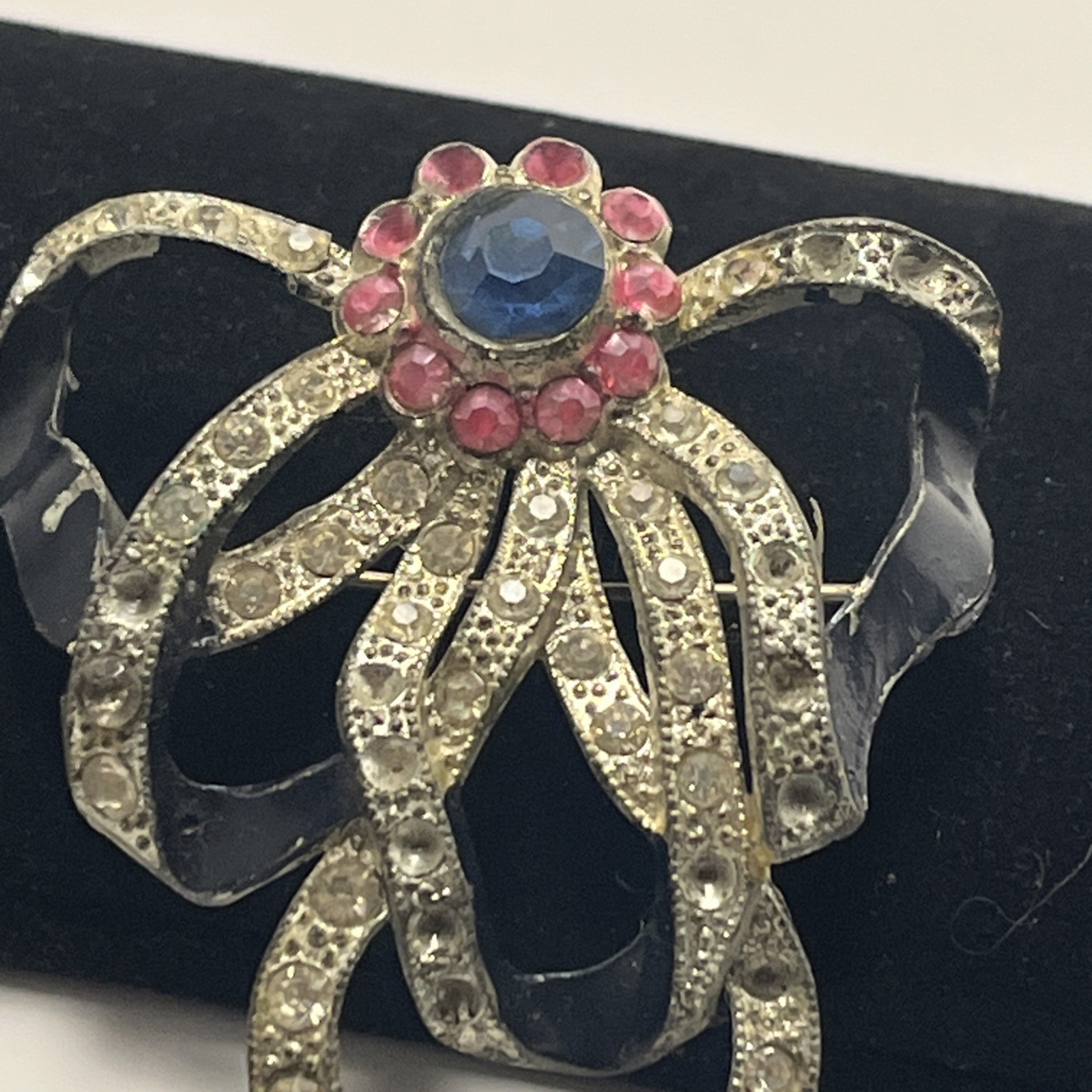 Vintage Marcel Boucher Bow Knot Brooch, See Photos, RARE ART DECO COLLECTIBLE!