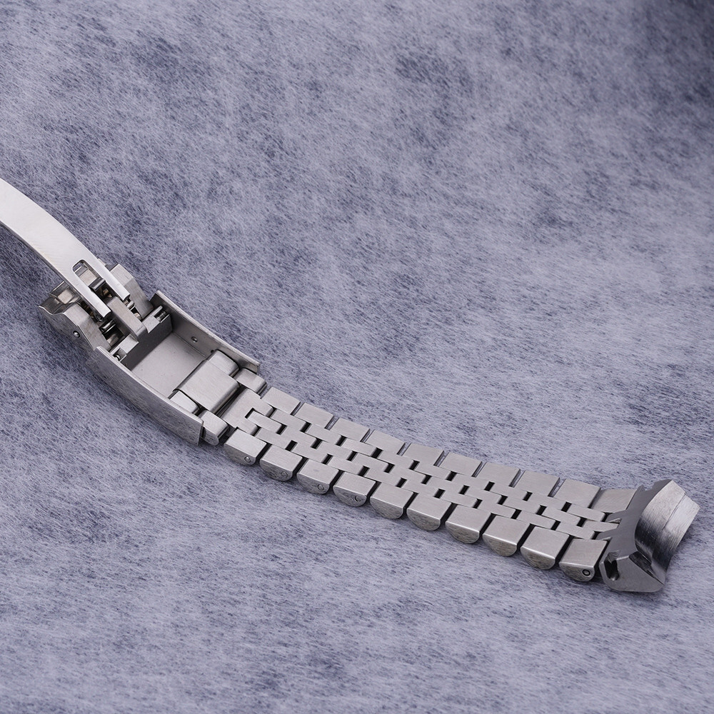 For Seiko Samurai king SRPF79 Silver 22mm Jubilee Curved End WatchBand Bracelets