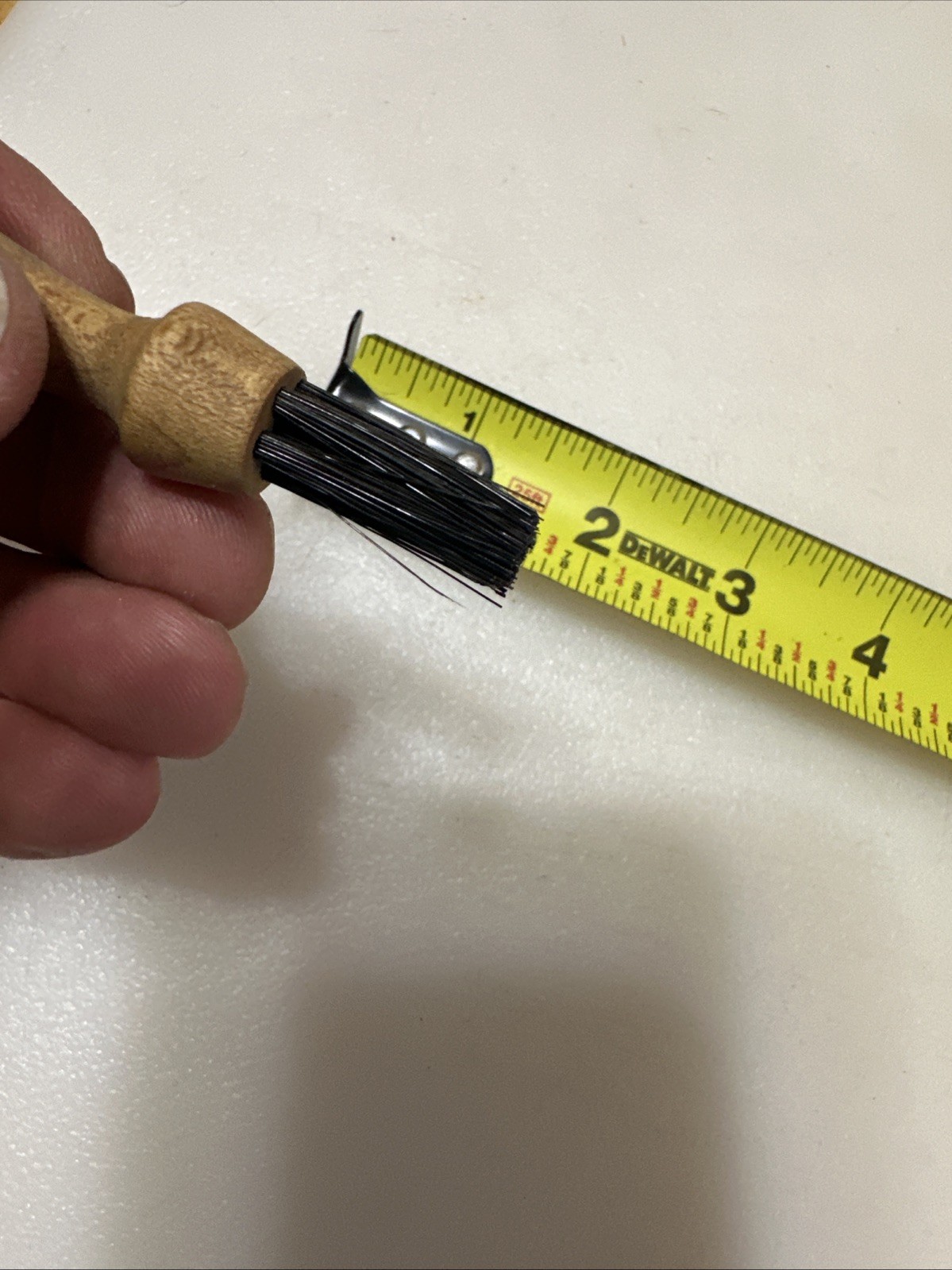 Dixon Wood Hub Rotary Wheel Small Bristle Brush 5 Row , 1” Bristle Polish USA