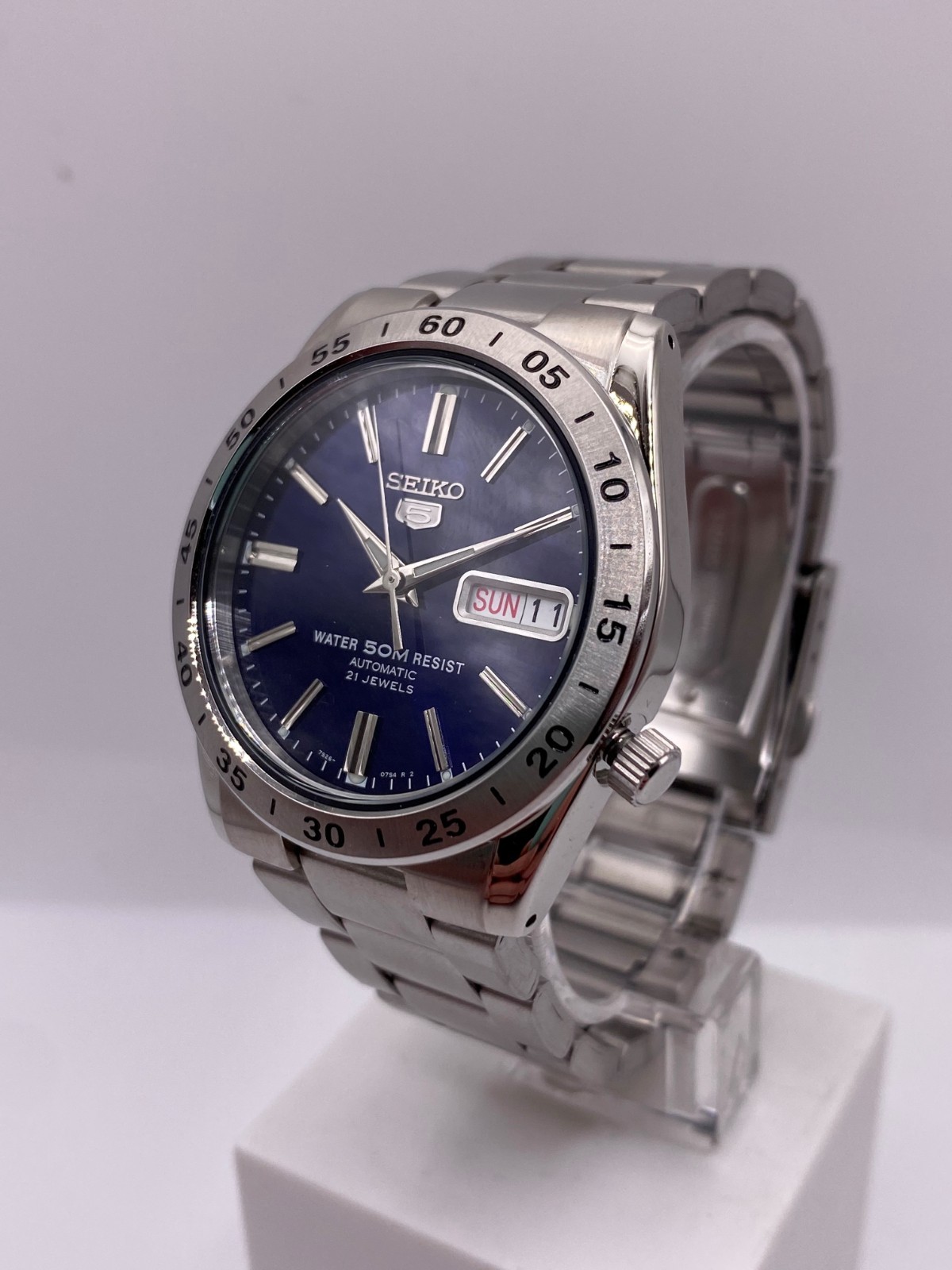 Seiko 5 Automatic Blue Dial Stainless Steel Men’s Watch SNKD99K1 RRP £199