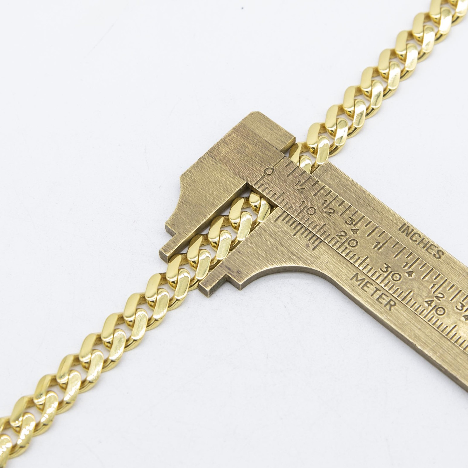 7.5mm Miami Cuban Royal Link Bracelet Plain Shiny Box Clasp Real 10K Yellow Gold