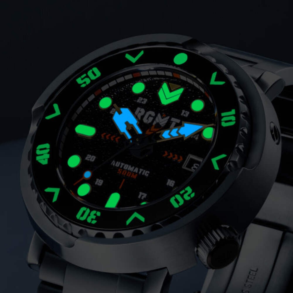 Zumwalt Automatic Black Dial / Stainless Steel Bracelet Black Dial Wristwatch RG
