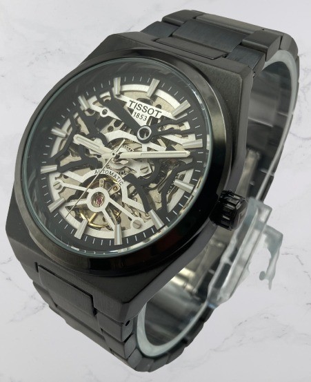 Refurbished Luxury Tissot Skeleton Style Dial Automatic Men’s Working Wristwatch