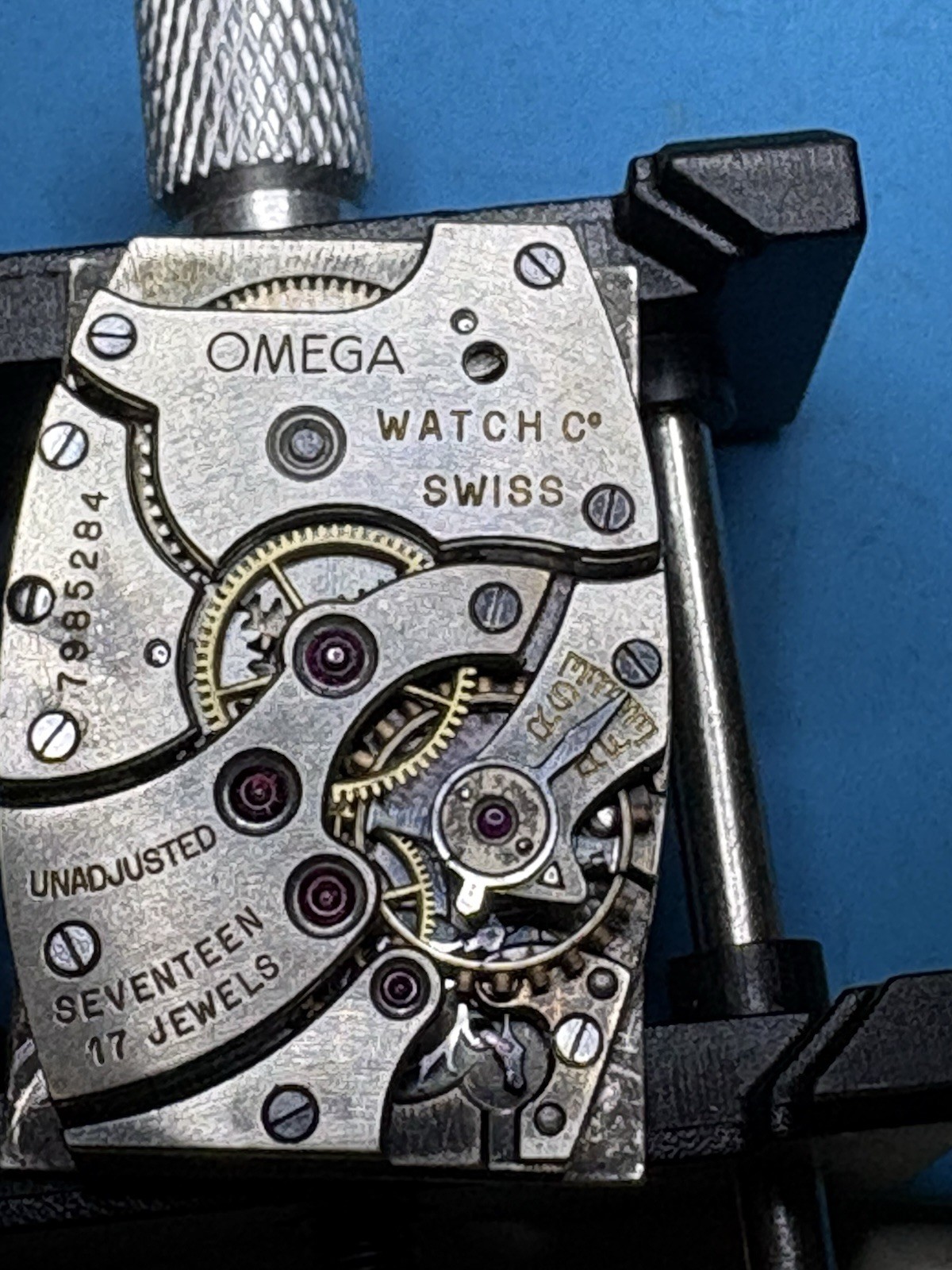 Vintage 1935 Omega Tank 20f 17Jewel Men’s Mechanical Wristwatch Silver Case
