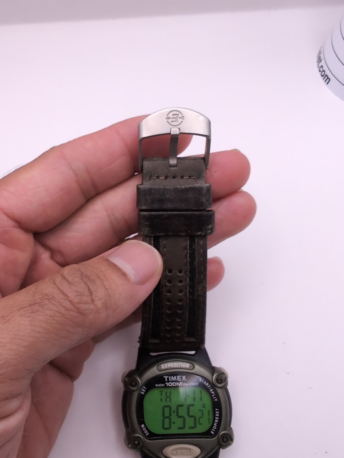 Timex Expedition 866 Digital Watch Men Green Black Case Indiglo New Battery