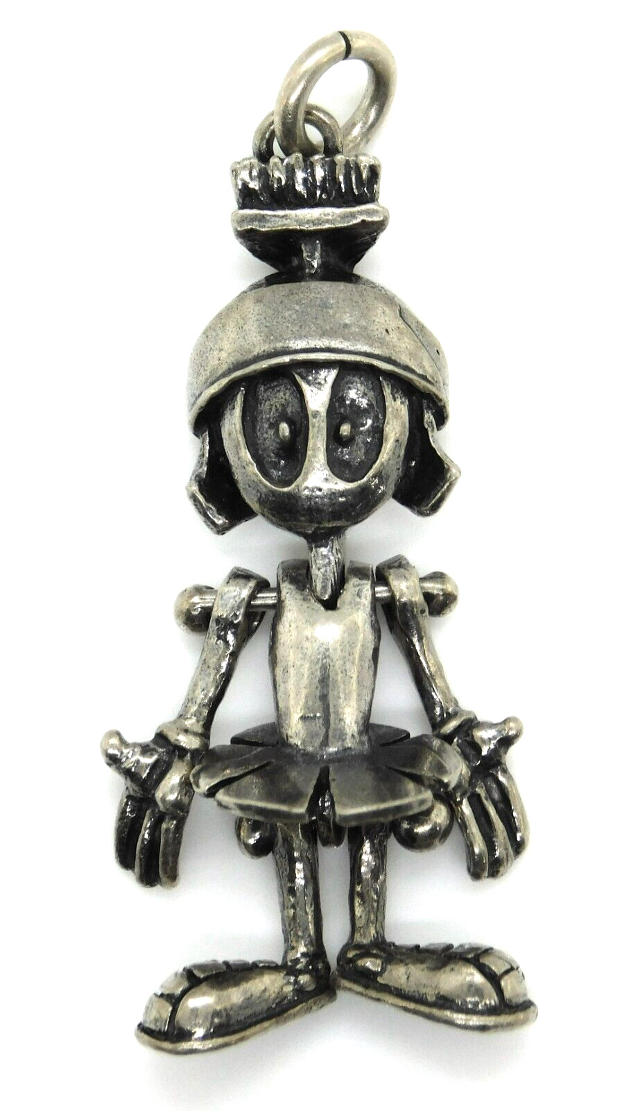 Warner Bros. 1994 925 Sterling Silver Marvin the Martian Articulated Pendant