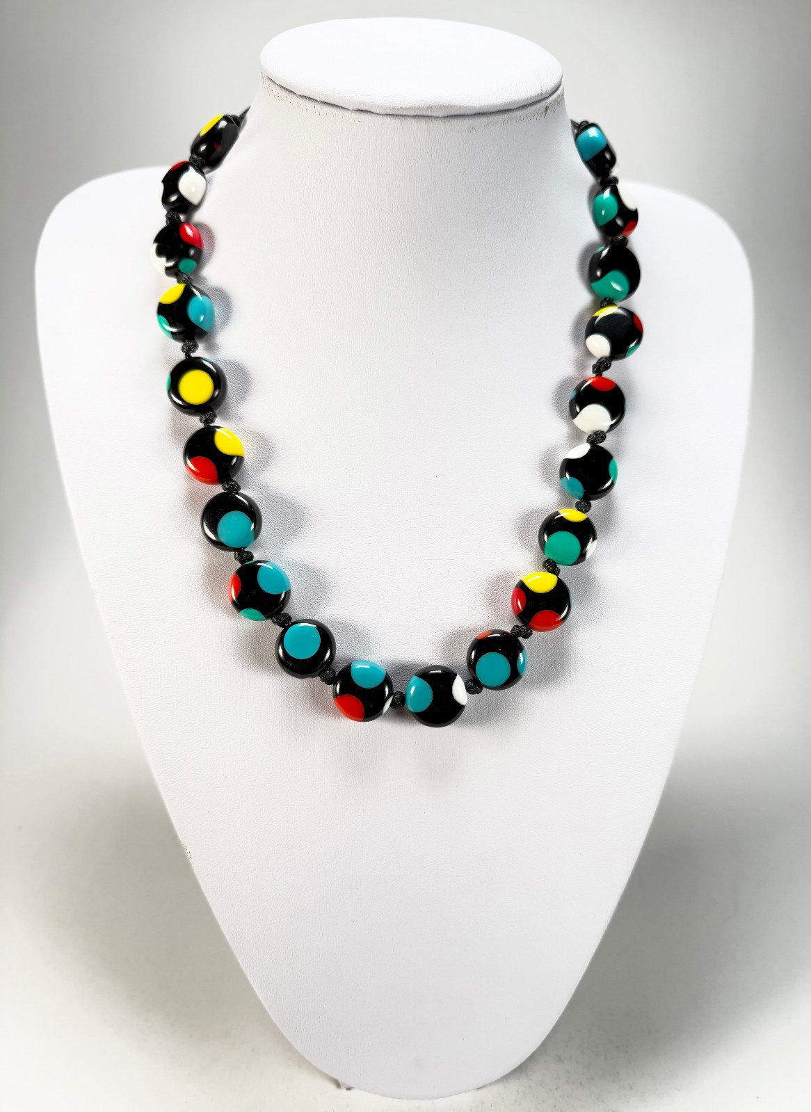 Sobral – Dots “Yoi” Multi coloured Dots Resin Necklace ( 005358 )