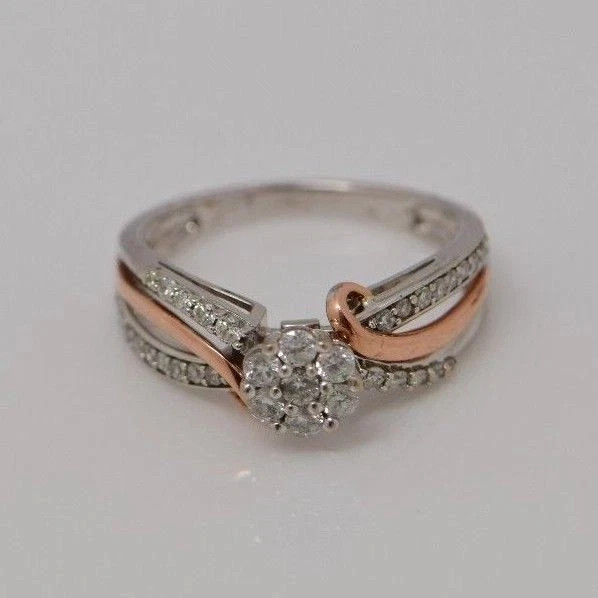 Zales flower diamond ring size 8