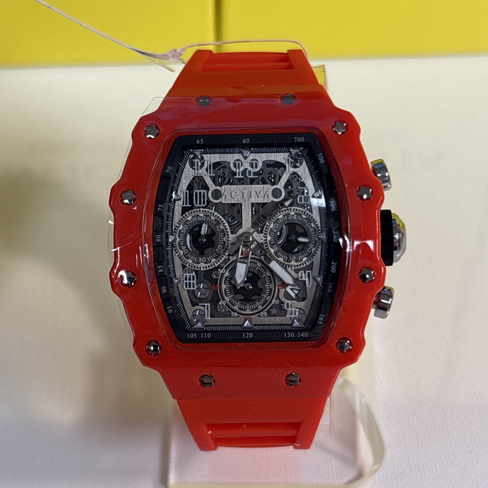 Activa Fury X Invicta Mens Quartz MG53 Skeleton Dial Red 44mm ACW2305-019 NEW