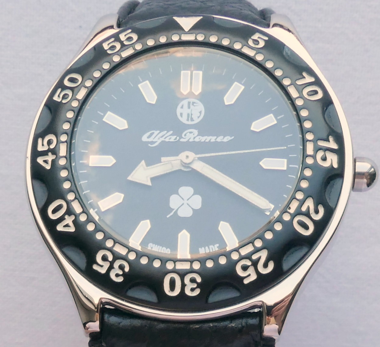 Alfa Romeo Quadrifoglio Classic Driver Pilot Sport Car Accessory Swiss Watch