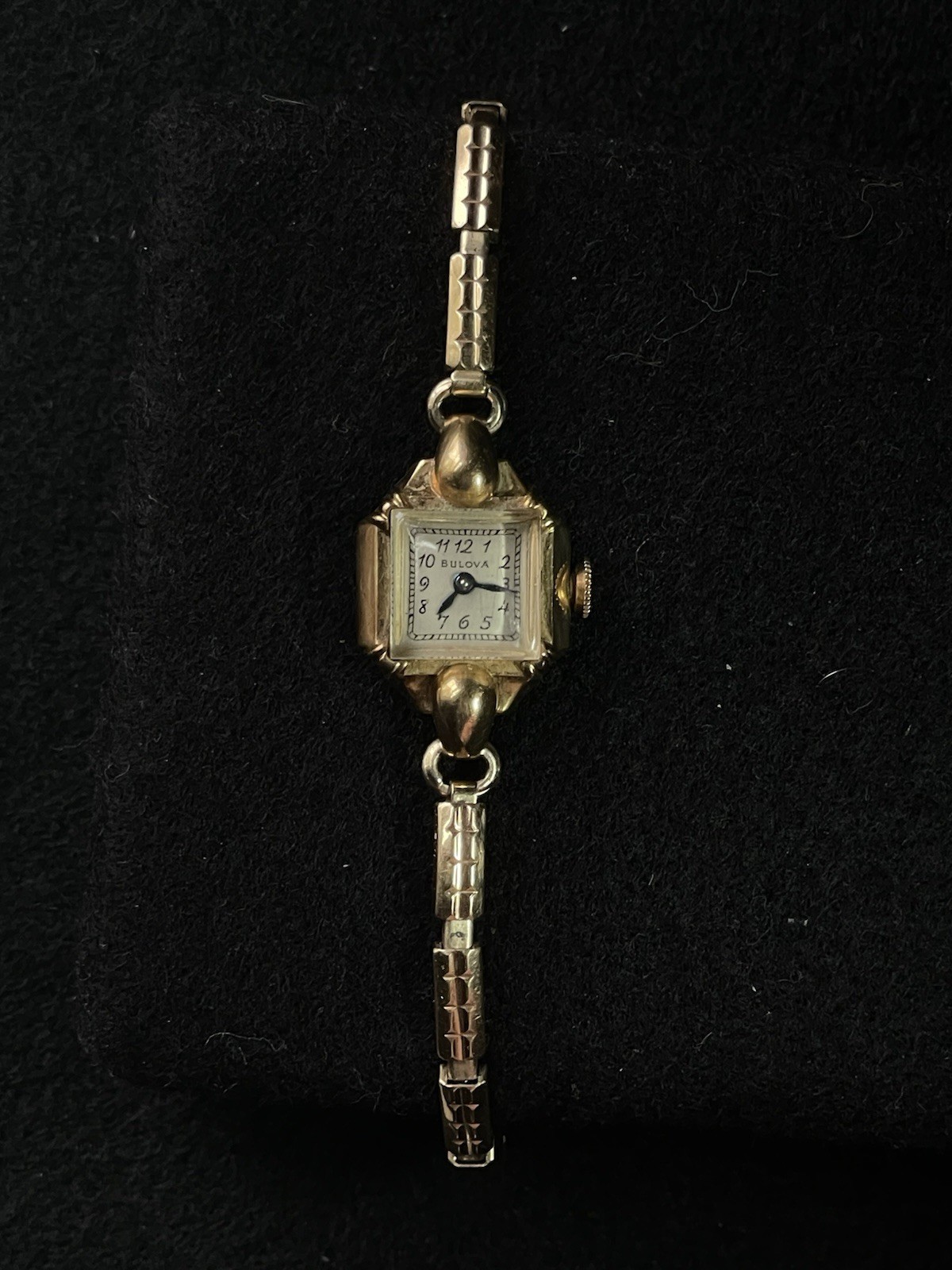 1947 Bulova Ladies Watch 21 Jewels 10K Gold Filled 12K GF Band Repair
