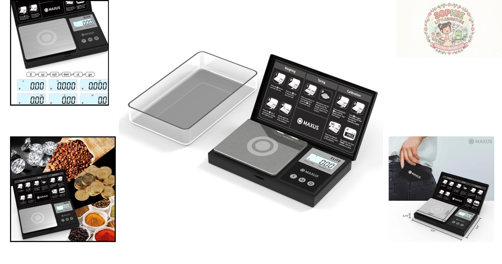 Versatile Digital Pocket Scale 500g – Tare Function & Auto Shut Off Feature