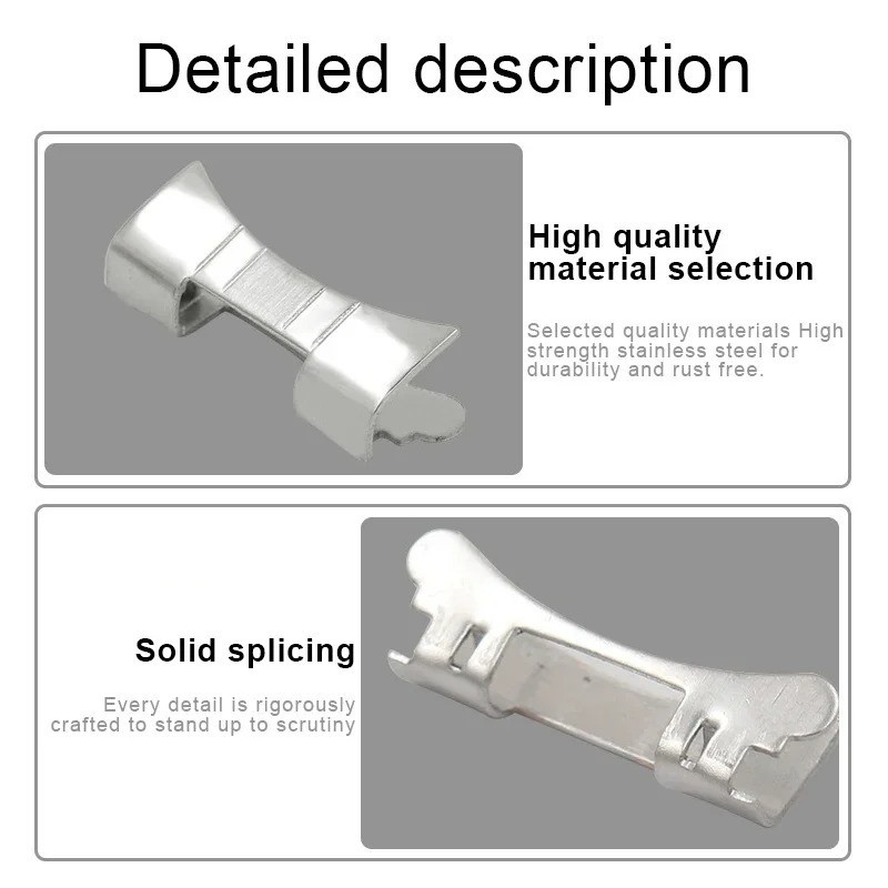 Curved end adaptor Metal Watch accessoriesStainless Steel Strap Replacement