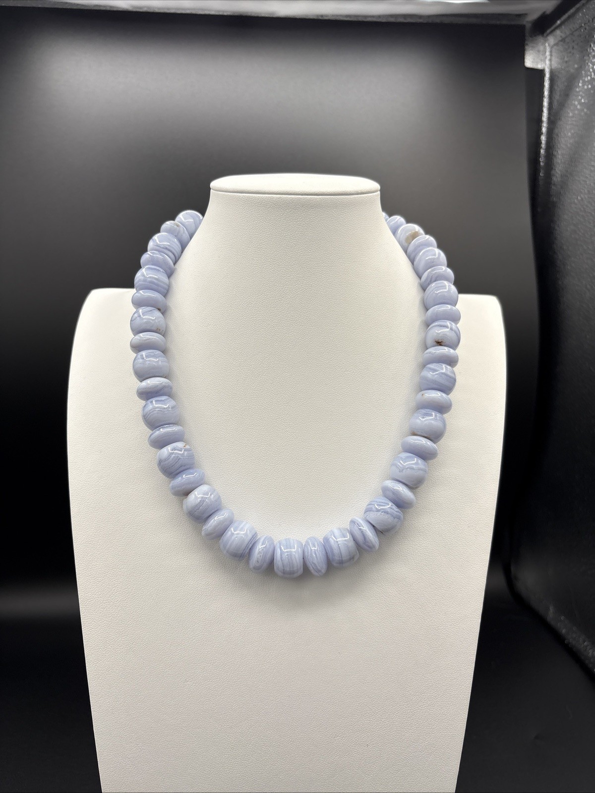 Mine Finds by Jay King DTR Blue Agate Nugget Necklace 925