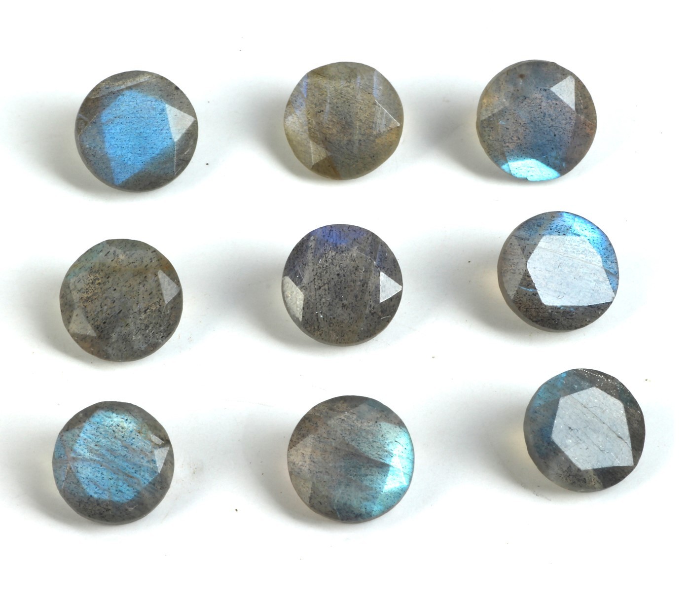 AAA Natural Labradorite Moonstone Round Cut Loose Gemstone For Making Jewelry